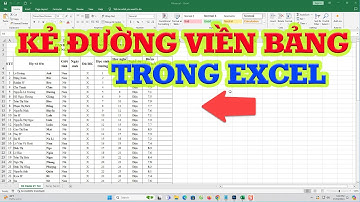Cách kẻ bảng trong Excel đơn giản hiệu quả