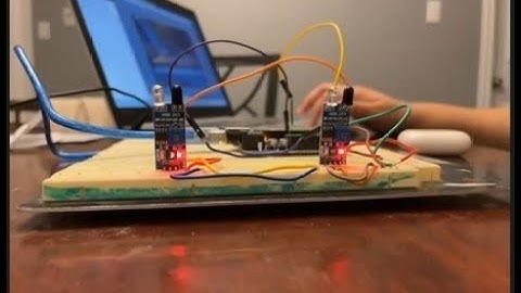 Arduino based bi-directional people counter with Node RED based local and remote web display