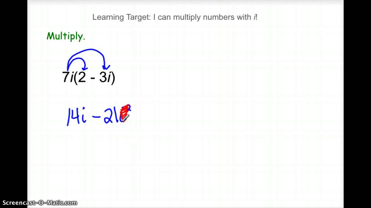 Multiplying Complex Numbers - YouTube
