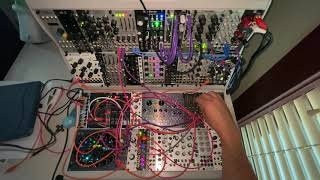 Plaits’ Waveshaping Oscillator sequenced and modulated by Frap Tools USTA