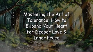 Mastering the Art of Tolerance: How to Expand Your Heart for Deeper Love & Inner Peace
