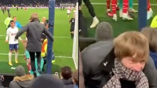 This is the man that assaulted Aaron Ramsdale from behind At north London Derby  (CLEAN  FOOTAGE).