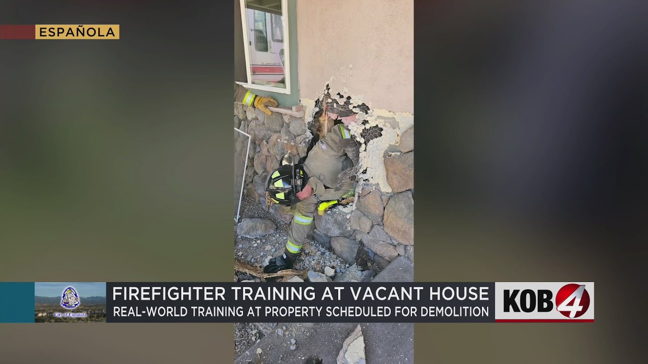 New Española firefighters train at vacant house YouTube