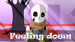 Feeling down - meme (Ink!Sans)