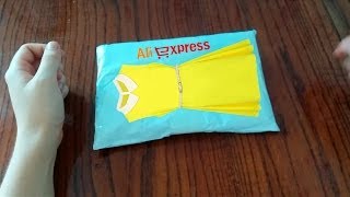 Посылки из Китая (AliExpress) №4: Желтое платье
