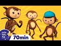 5 Little Monkeys Jumping On The Bed | Plus Lots More Nursery Rhymes | 72 Mins from LittleBabyBum