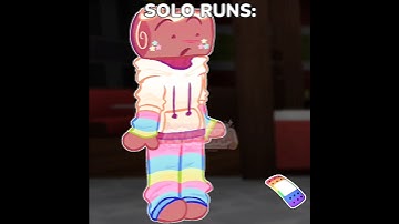 (🍰🩹) Solo runs be like ... 🫩 | #dandysworld #shorts  #edit #meme #alightmotion #fyp #recommended