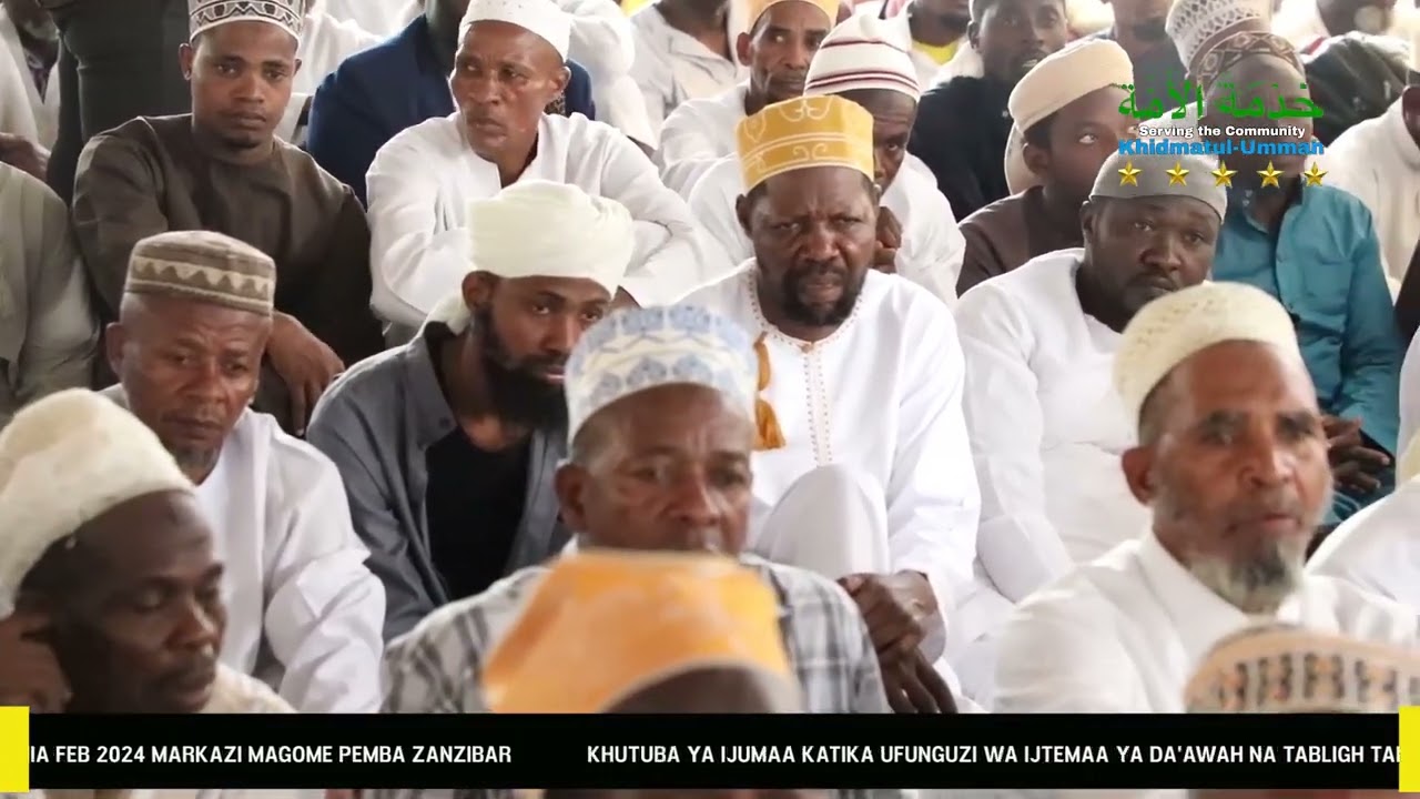 Khutba Ya Maulana Hassan Arif Mbele Ya Rais Mwinyi  Markaz Pemba katika Ufunguzi Wa Ijitima 2025