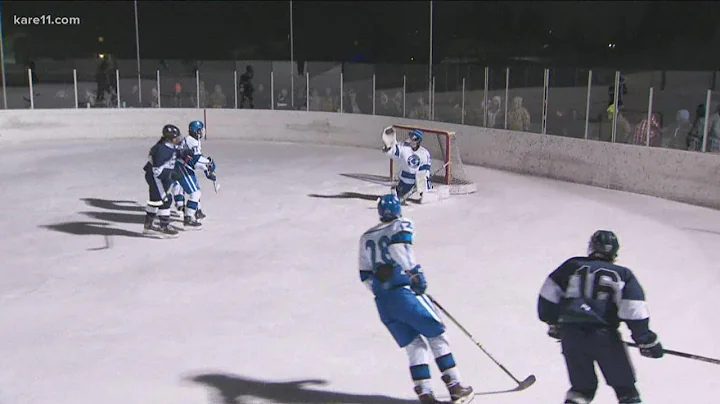Cambridge-Isanti hockey team takes the game outside