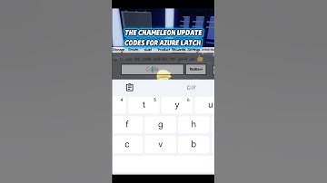 *NEW* ALL THE CHAMELEON UPDATE CODES FOR AZURE LATCH! ROBLOX AZURE LATCH CODES
