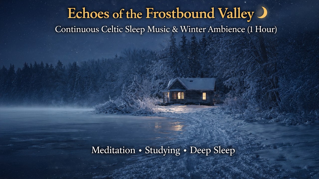 Echoes of the Frostbound Valley | Continuous Celtic Sleep Music & Winter Ambience (1 Hour)