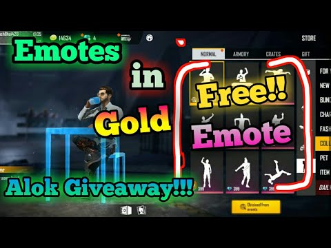 How to unlock emotes in free fire || free emotes in free ...