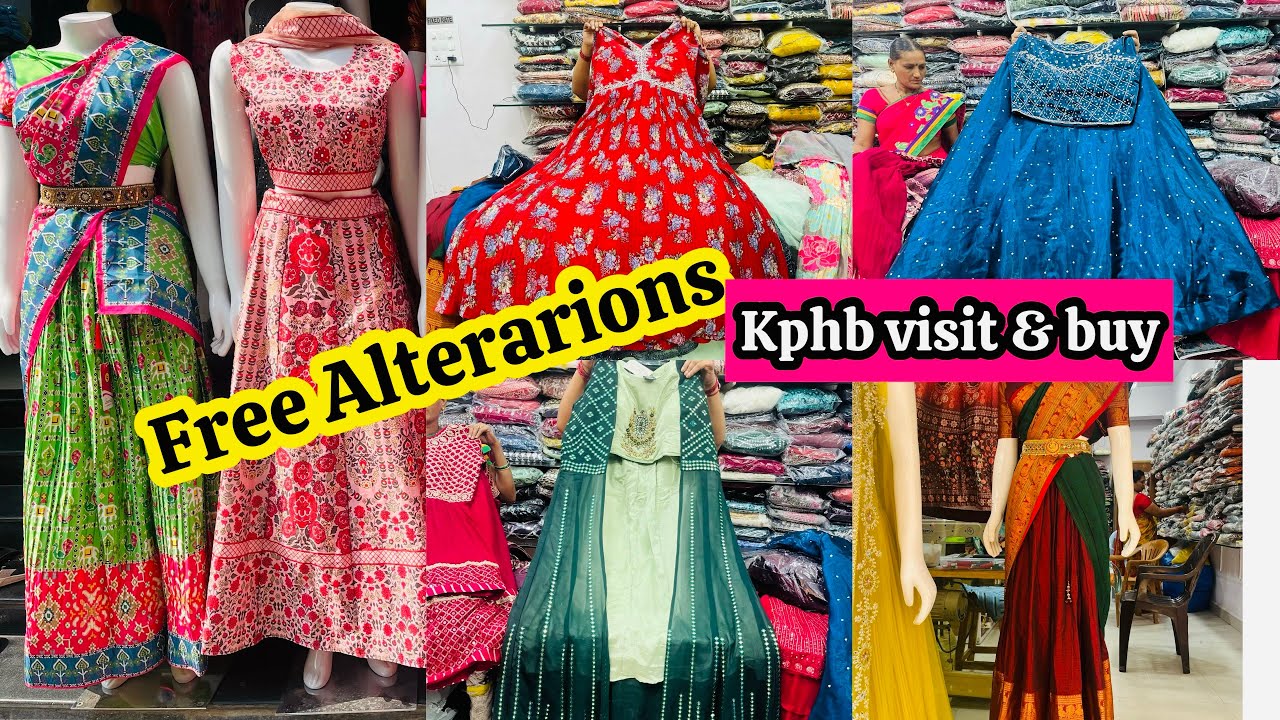 Designer Croptops Long dresses with free alterations - YouTube