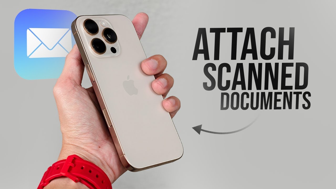 How to Attach Scanned Document Files in iPhone to Email (tutorial)