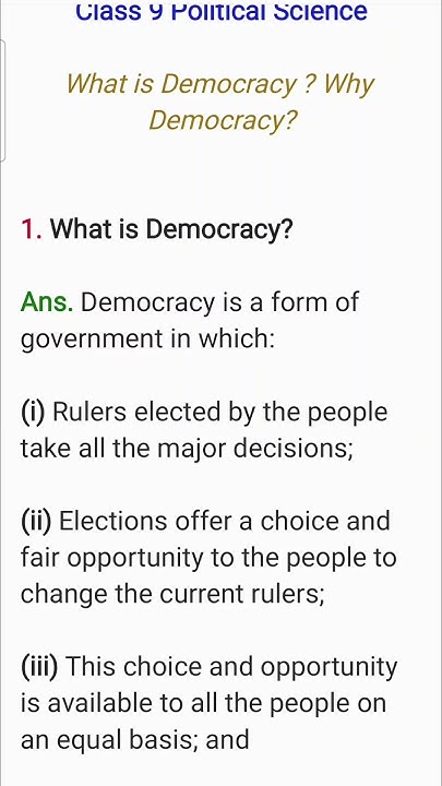 What Is Democracy Class 9 Political Science Cbse Exam YouTube what-is-democracy-class-9-political-science-cbse-exam-youtube