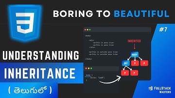 #7 CSS Full Course in Telugu – Understanding Inheritance | #webdevelopment #css #frontenddevelopment