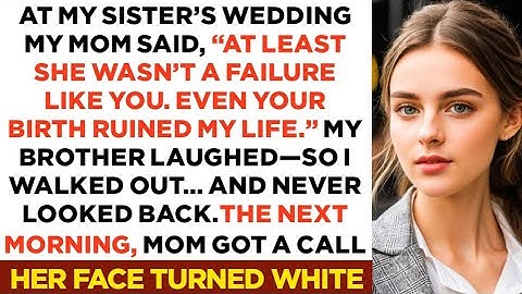 AT MY SISTER’S WEDDING MY MOM SAID, I’ve Been A Failure Since Birth—So I Walked Out… Reddit Stories