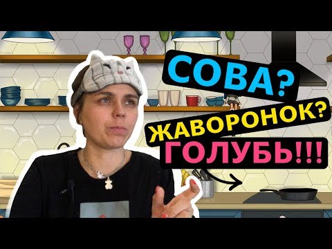 Хронотипы - жаворонок, сова или голубь?!