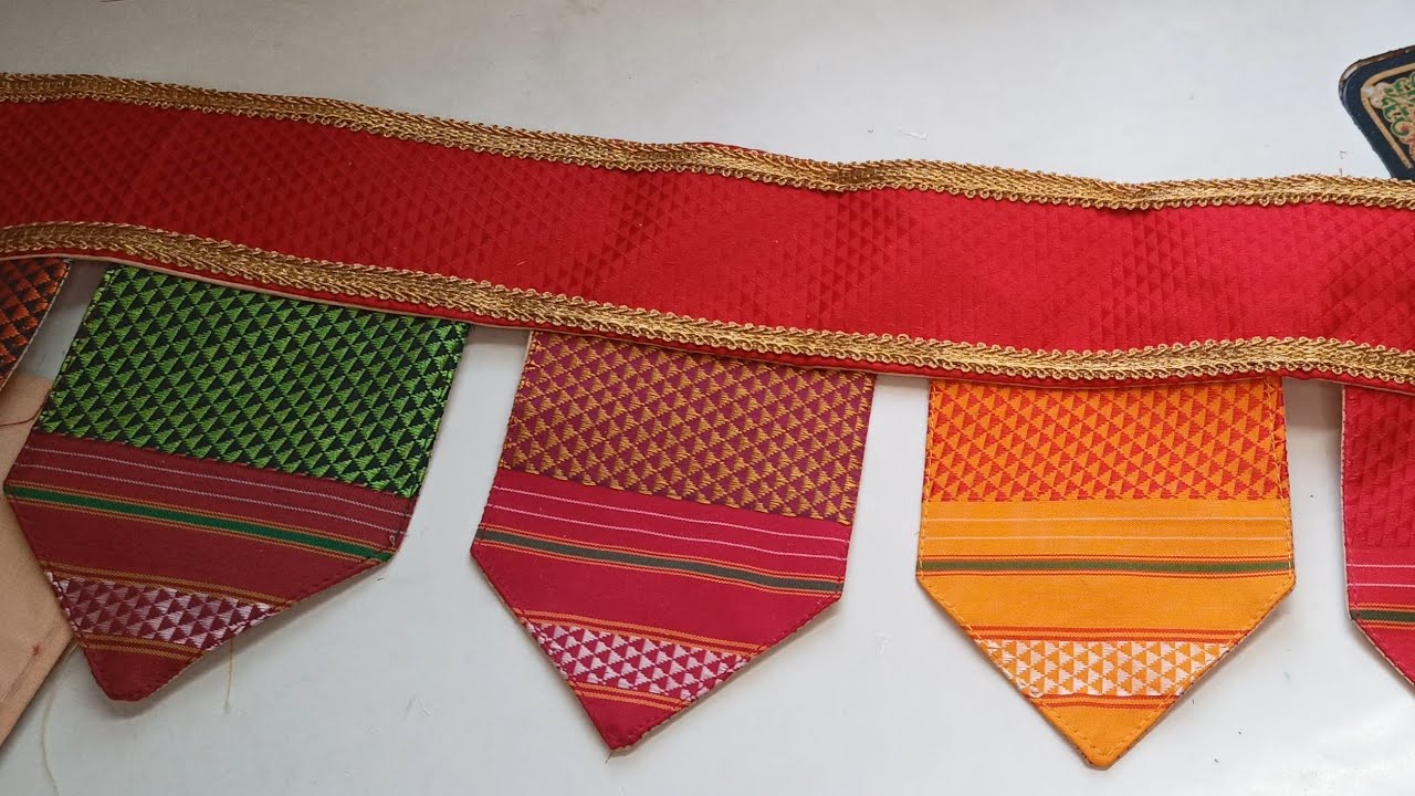 DIY Toran | खणाचे तोरण #handmadetoran #giftideas #handmade #ethnic @sewwithmadhavi