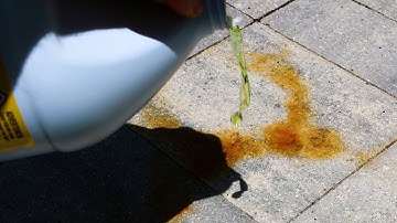 How To Remove Rust Stains From Concrete Pavers Using CLR