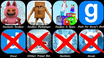 Sandbox In Space mod,Nextbots in Playground mod,Winter Frozen Bot,Desert Dune,Sandbox Online mod!