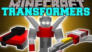 Minecraft: TRANSFORMERS (MORPH INTO ROBOTS, PLANES, TANKS & CARS!) Mod Showcase