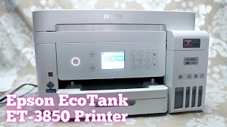 Epson EcoTank ET3850 Printer Unboxing & Set Up