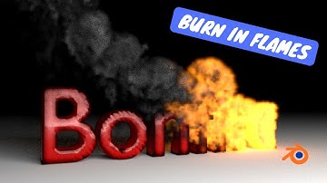Fire Smoke Text Animation // Blender Animation