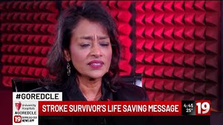 Stroke survivor's life saving message