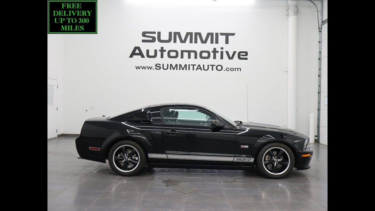 Thumbnail for 2007 FORD MUSTANG SHELBY GT PREMIUM 5 SPEED STICK BLACK #1334 4K REVIEW 16660ZA