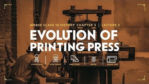 class x history | Wbbse class x history chapter 5 | printing press in india under British rule