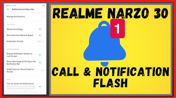 Realme 8 Pro, 8 Pro 5g : Call & Notification flash light Blink settings