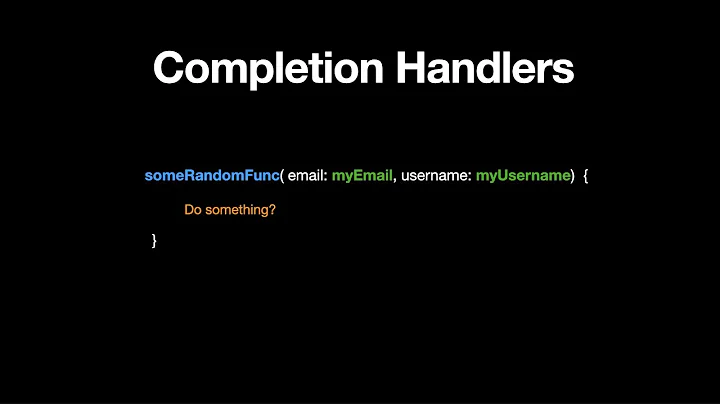 What are Completion Handlers