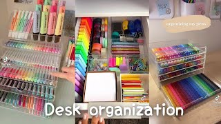 Desk organization 📚🖋📂💫||back to school ✨