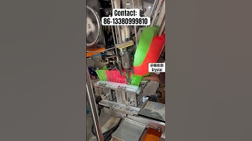 High speed 2Axis Broom Tufting Machine Brush Making Machine 25S one quality broom!! #brushmachine
