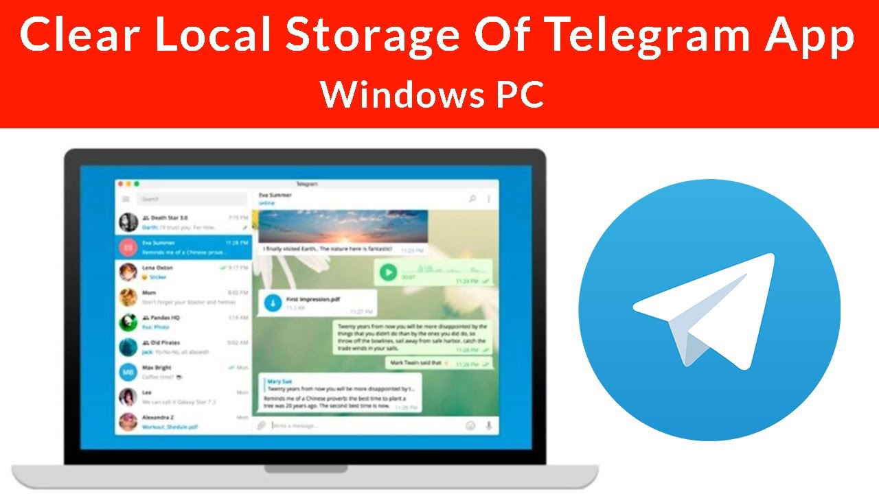 How to Clear Local Storage Of Telegram App on Windows PC? - YouTube
