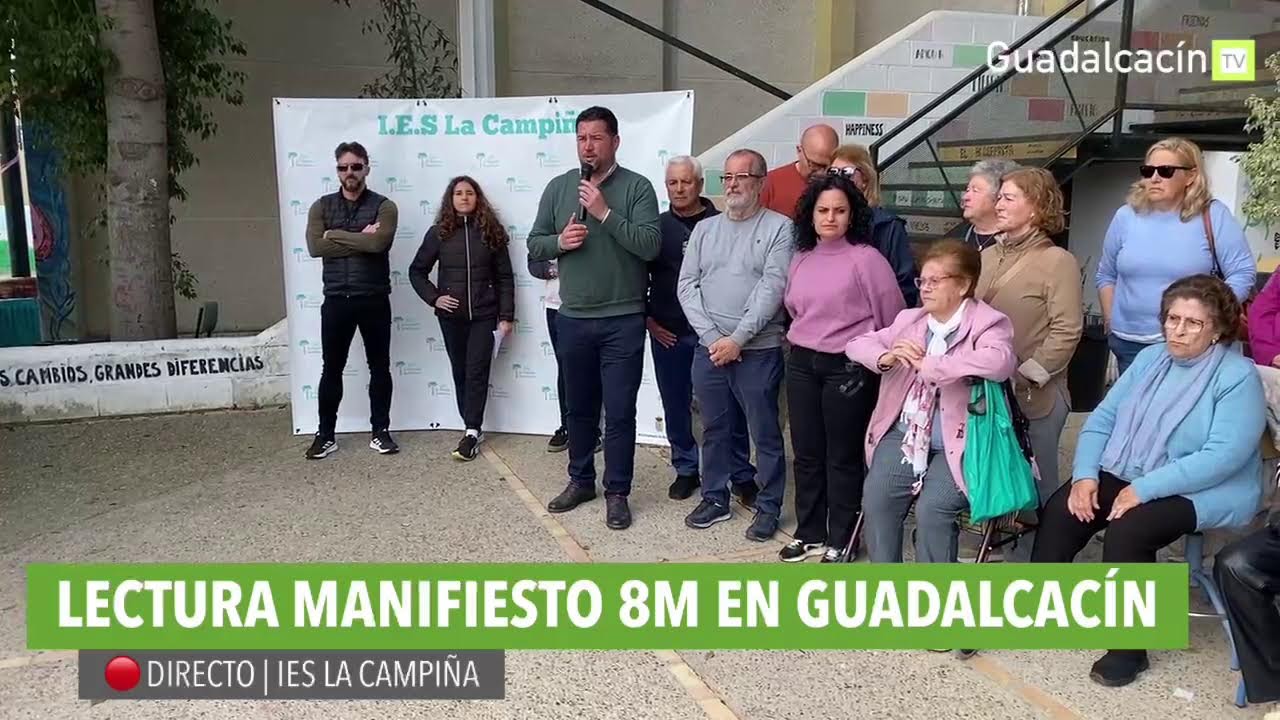 🔴 DIRECTO | LECTURA MANIFIESTO 8M EN GUADALCACÍN