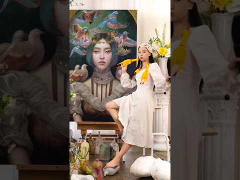 Another Day Of Passionate Painting Art Shorts Painting Crystalart 何水晶