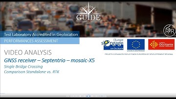 Single bridge crossing - Geolocation performance assessment (mosaic-X5 + NRTK) - GUIDE GNSS