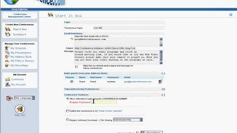 WebConference.com How To Start An Ad-Hoc Video Conference