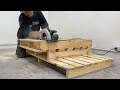 Amazing Reusable Wood Project - The Carpenter&#39;s Skill In Turning Wood Into A Beautiful Outdoor Table