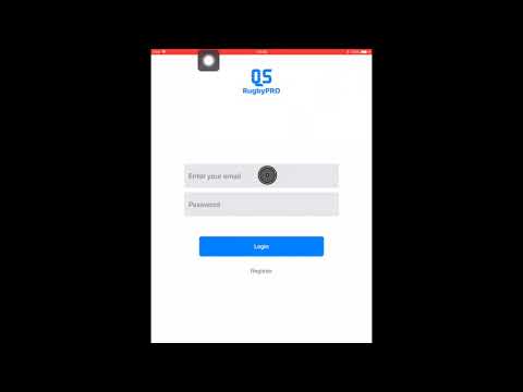 QS Rugby Pro app: How to login