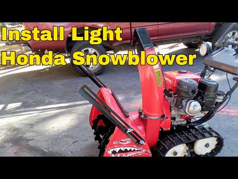 How To Install Light On Honda Snowblower