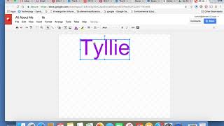 Adding Word Art to a Google Drawing