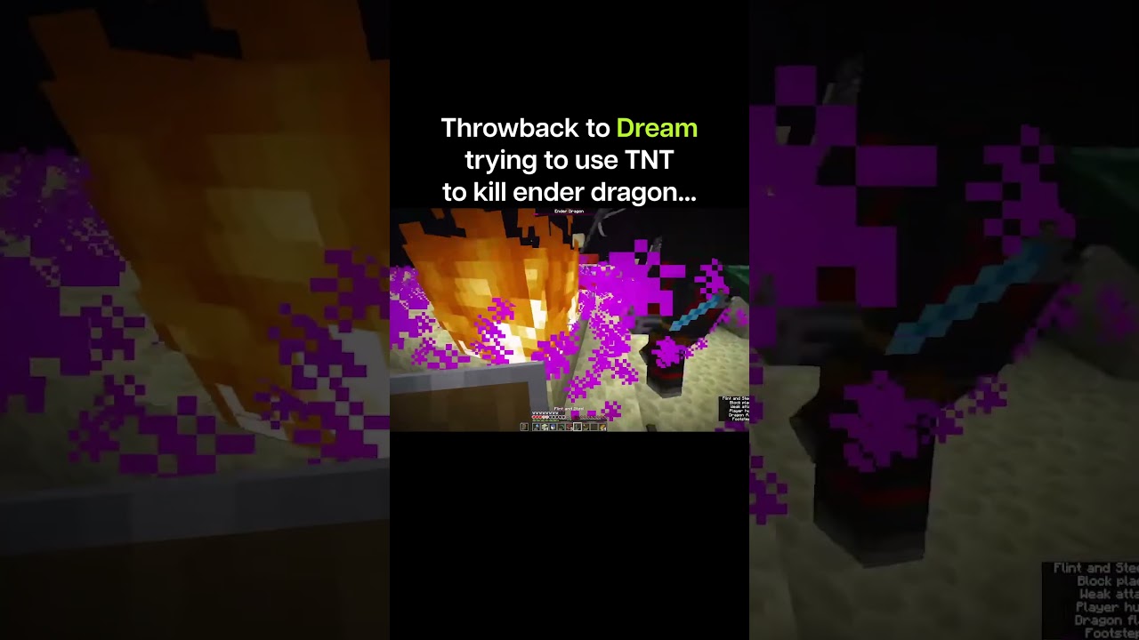 Dream Attempts To Kill Dragon With TNT