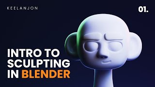 Blender Sculpting Tutorial for Beginners  Stylized Head Sculpt Blender Tutorial