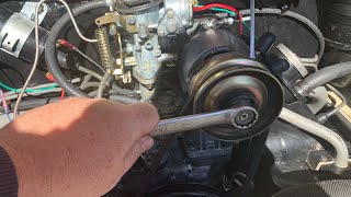 VW Generator & Fan Removal and Replacement with the engine in the car.