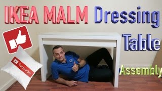 IKEA MALM Dressing table makeup table assembly