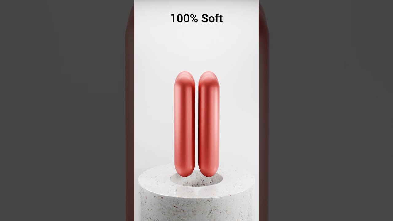 0 to 100% Capsules vs Tube in Soft Body Simulation in Blender x Cinema 4D