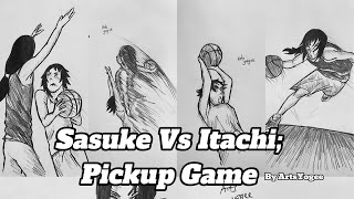Sasuke Vs Itachi Basketball Pickup Game